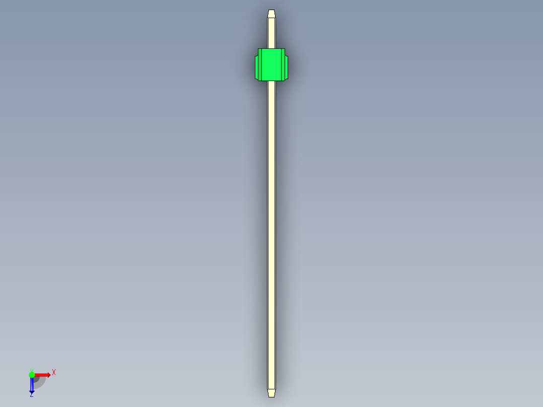 彩色公头100mil（2.54mm）系列-DS1021_green_2x01p_100mil_Type43_rev1.0俯视图
