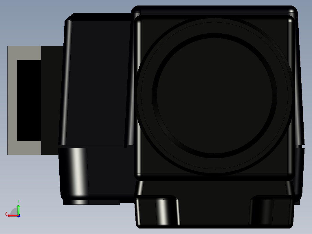 基恩士XG-S200C_M_kc图纸模型后视图