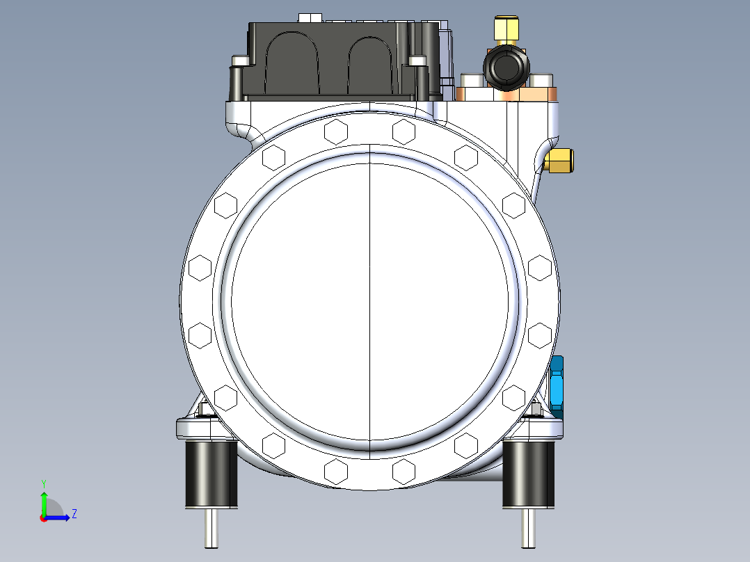 活塞压缩机Dorin H51CS--stp左视图