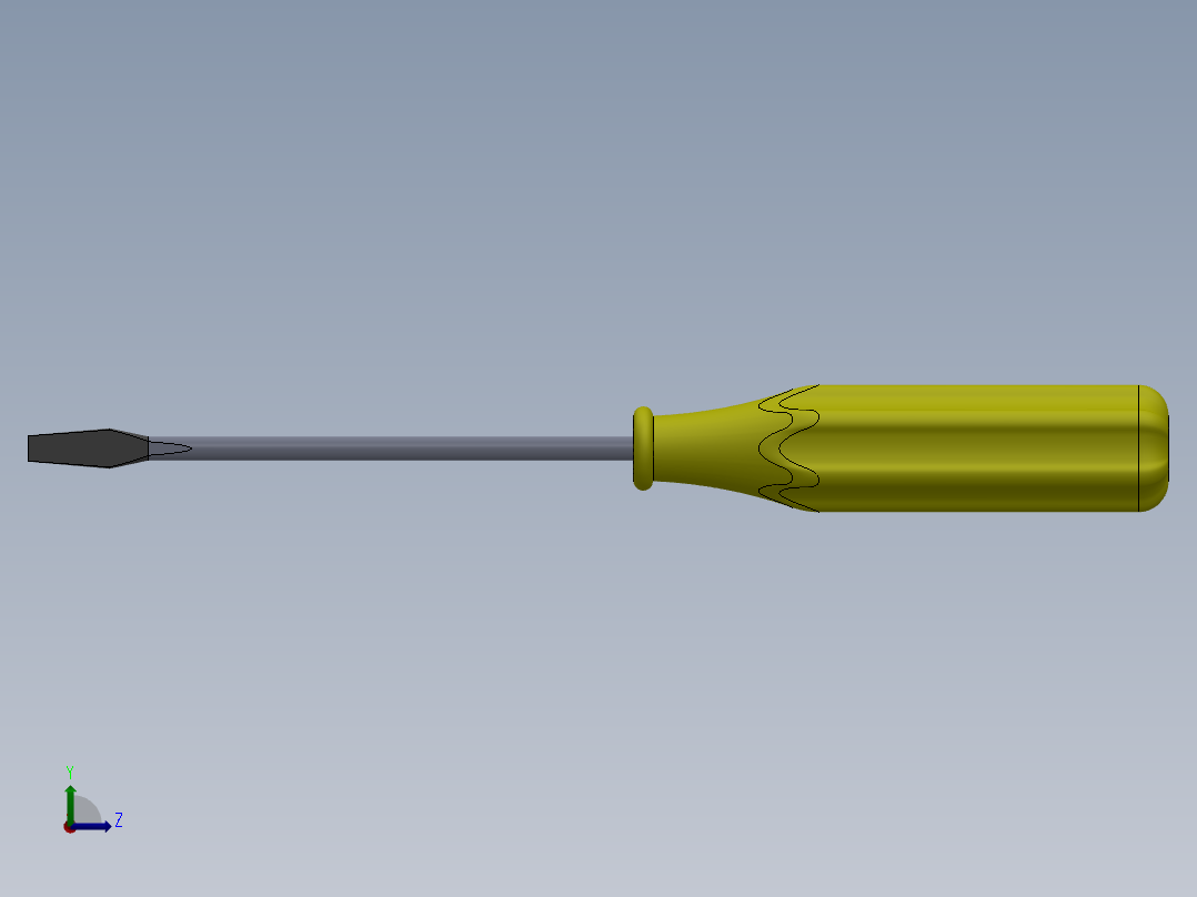 SW螺丝刀—扫描左视图