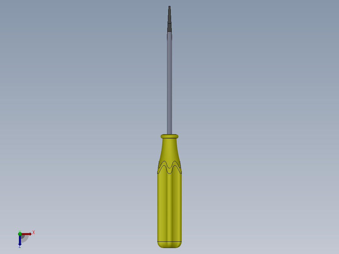 SW螺丝刀—扫描俯视图