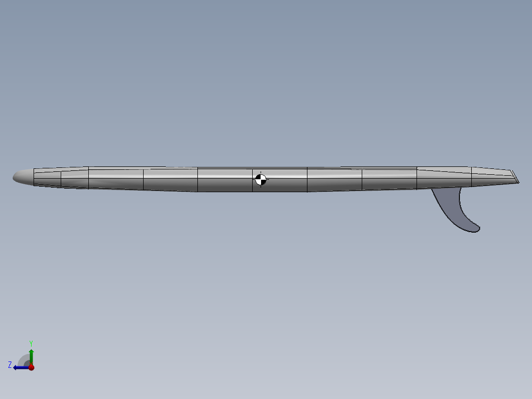 站立桨板右视图