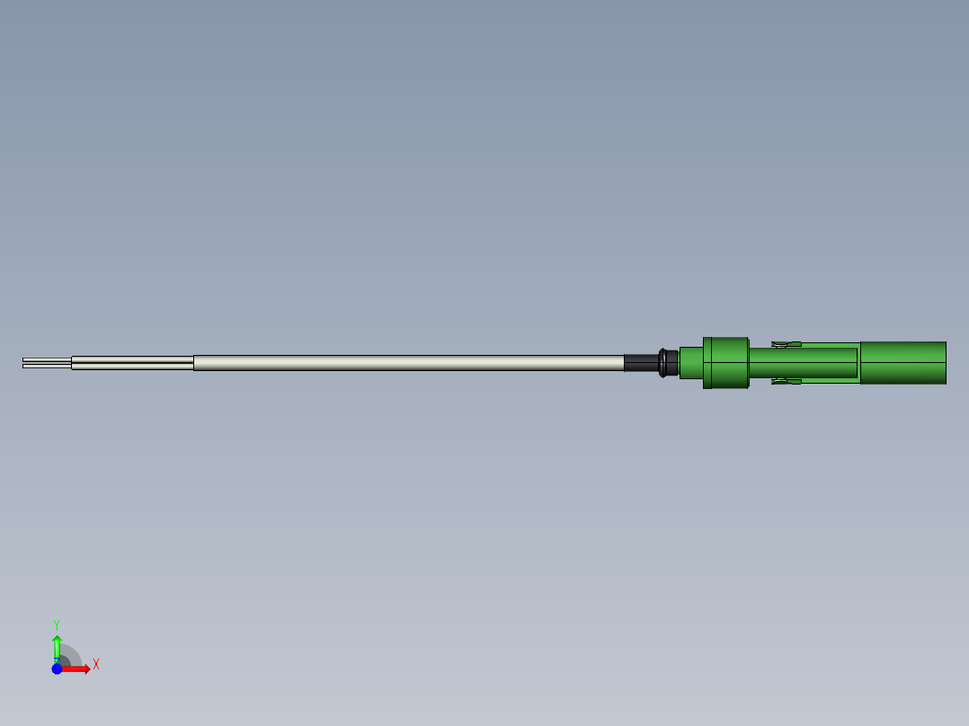 超声波设备-PP-BODY-CABLE-0.5in-BSP前视图