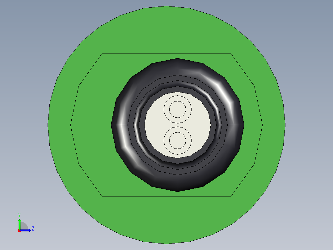 超声波设备-PP-BODY-CABLE-0.5in-BSP左视图