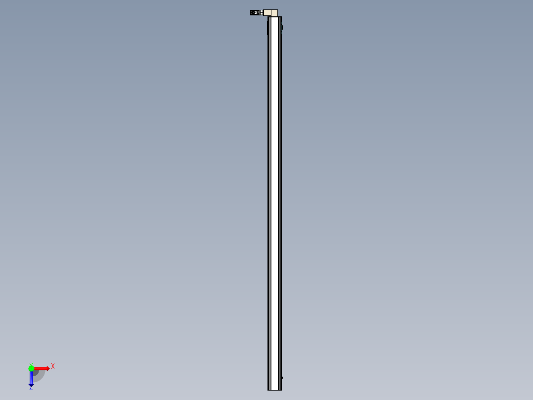 同步带滑台-半封闭B22-L100-C-S1000-L-P75-D3-N5俯视图