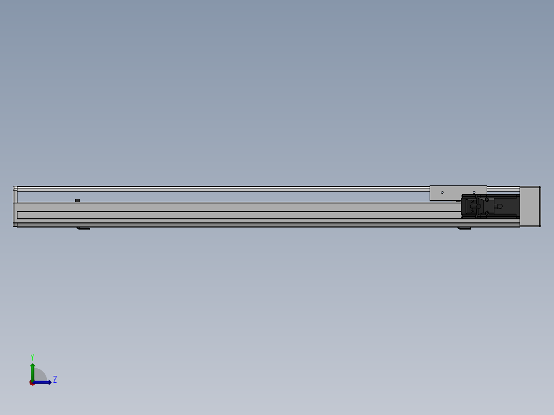 精密模组MY100-T10-600L-BR-P10B-C4-C左视图