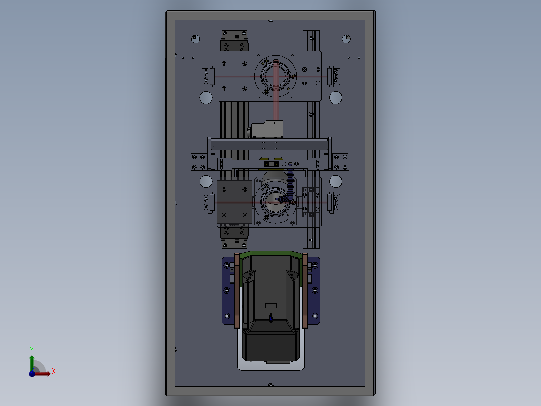 激光打标检测机sw18可编辑前视图