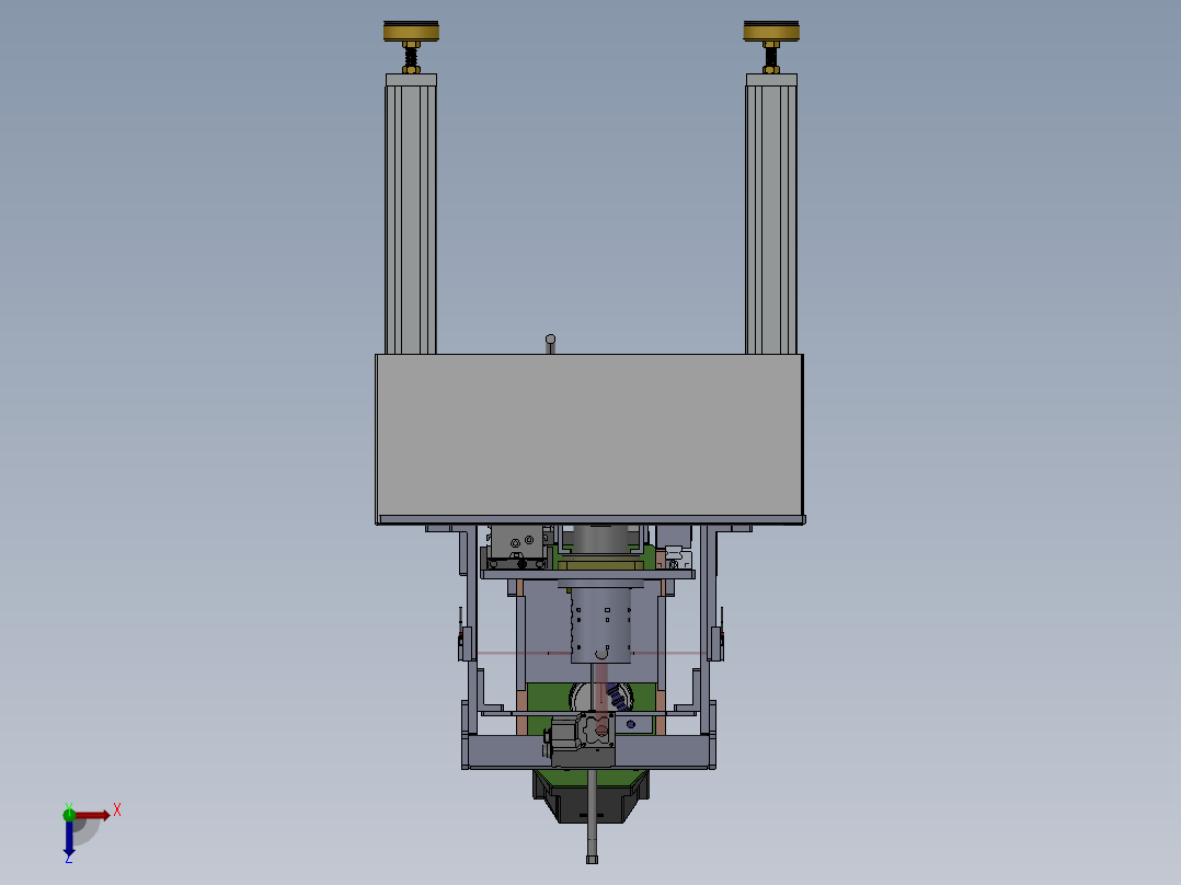 激光打标检测机sw18可编辑俯视图