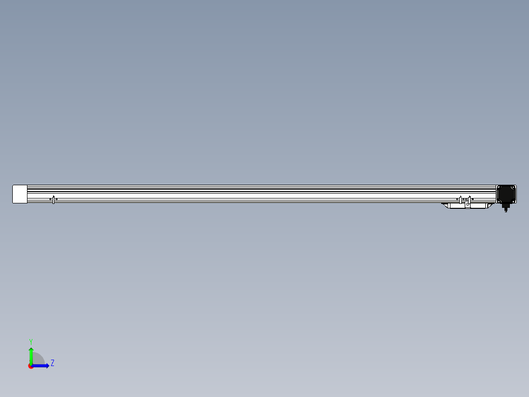 Toyo东佑达直线模组-M65M-S-X78-1400-L-M40-C4左视图
