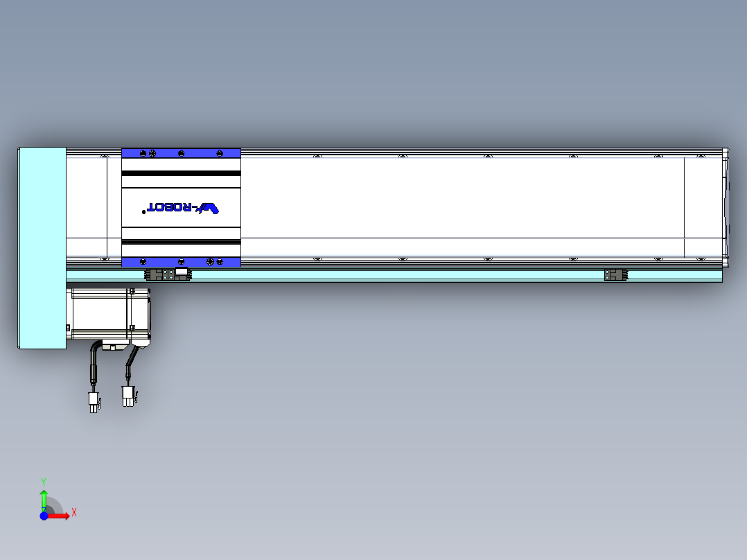 VF丝杆传动-一般环境VF14-Lxx-C-S500-BL-ZP40-C3前视图