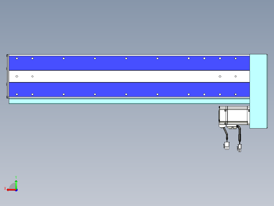 VF丝杆传动-一般环境VF14-Lxx-C-S500-BL-ZP40-C3后视图