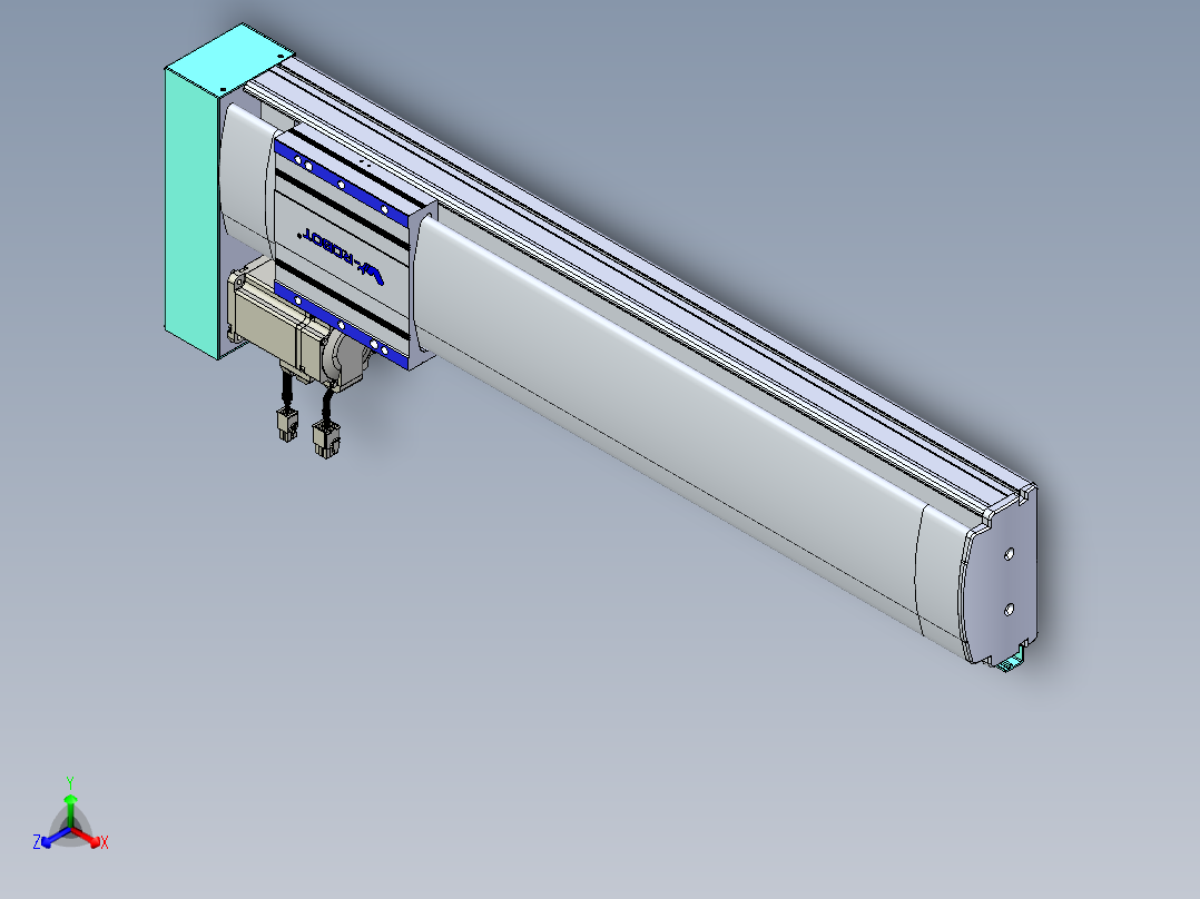 VF丝杆传动-一般环境VF14-Lxx-C-S500-BL-ZP40-C3正等轴测图