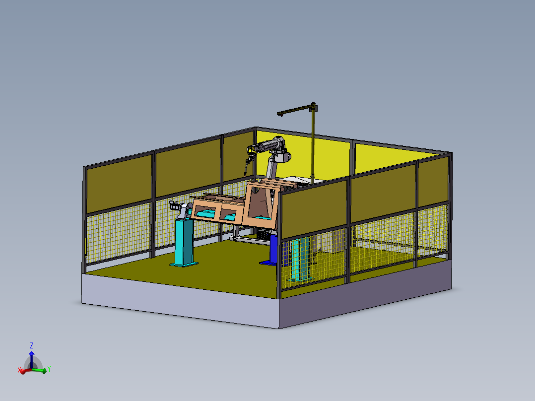 探矿机械机架体<span style='color: red'>机器人</span>焊接工作站