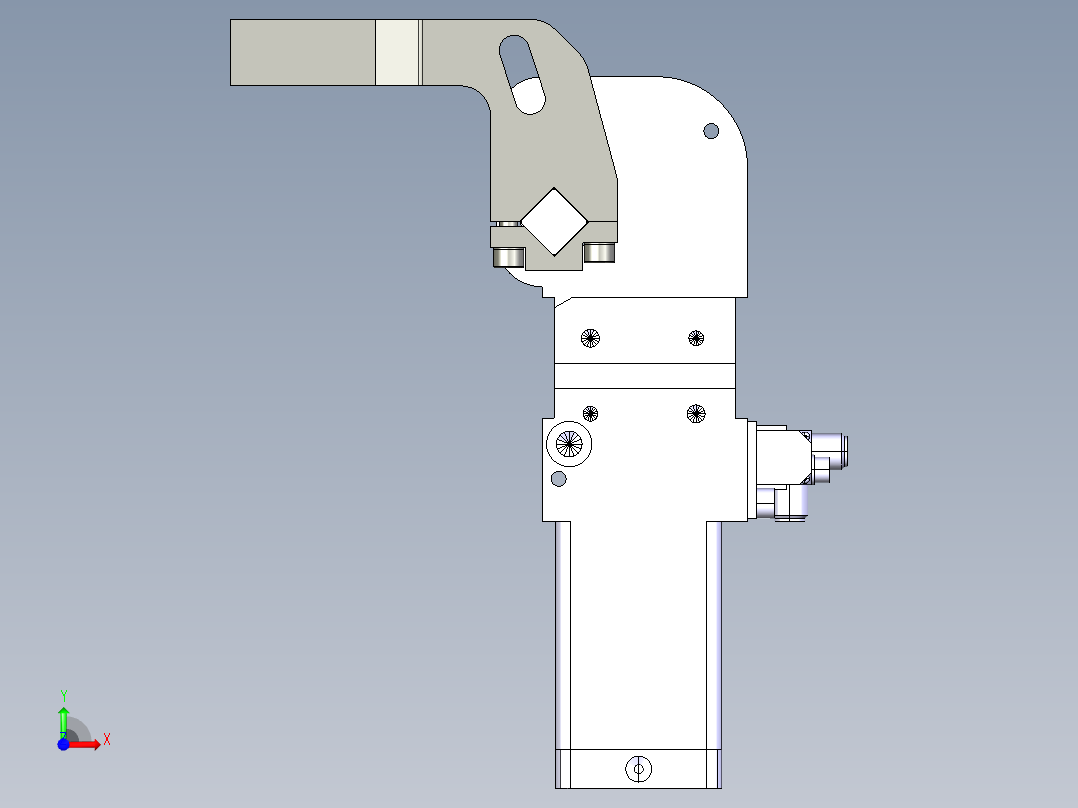德克斯TUNKERS气缸数模V40 BR2 T12 A50_A51_A52前视图