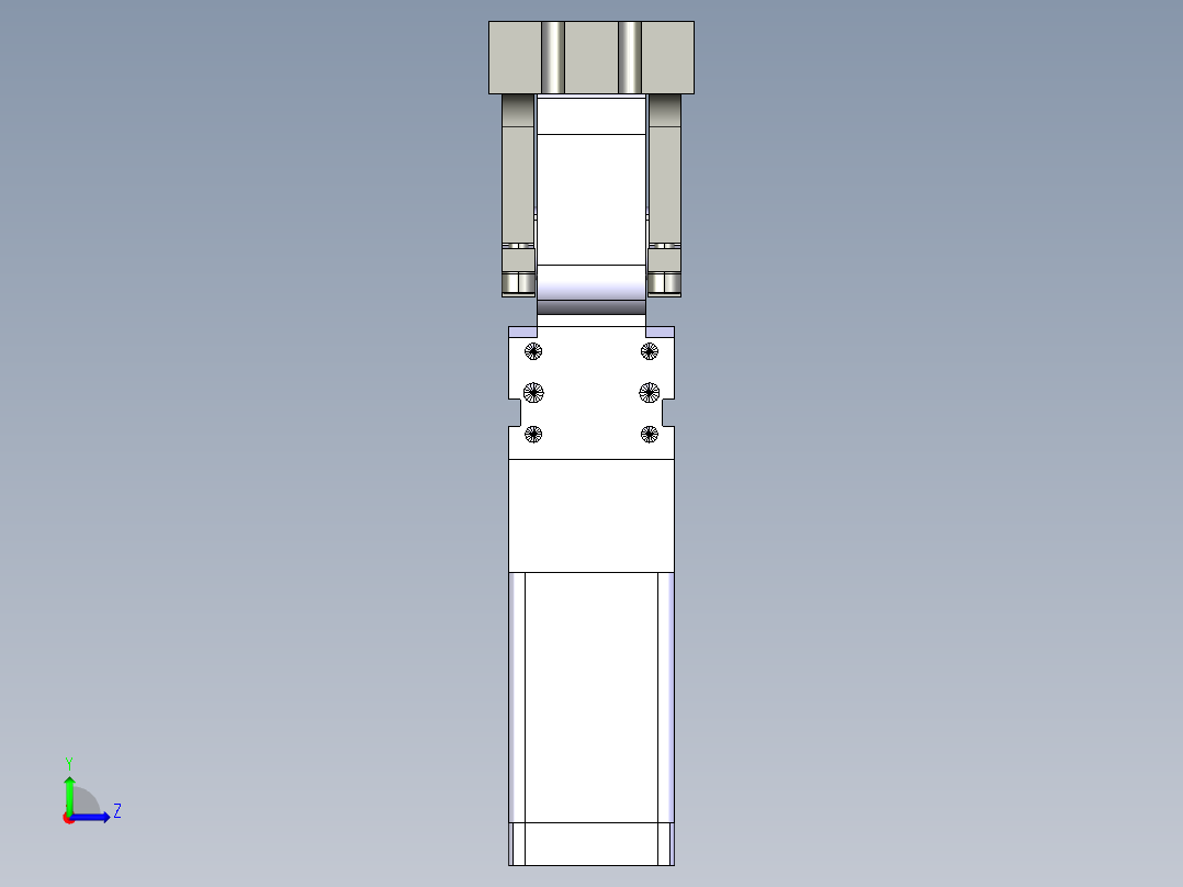 德克斯TUNKERS气缸数模V40 BR2 T12 A50_A51_A52左视图