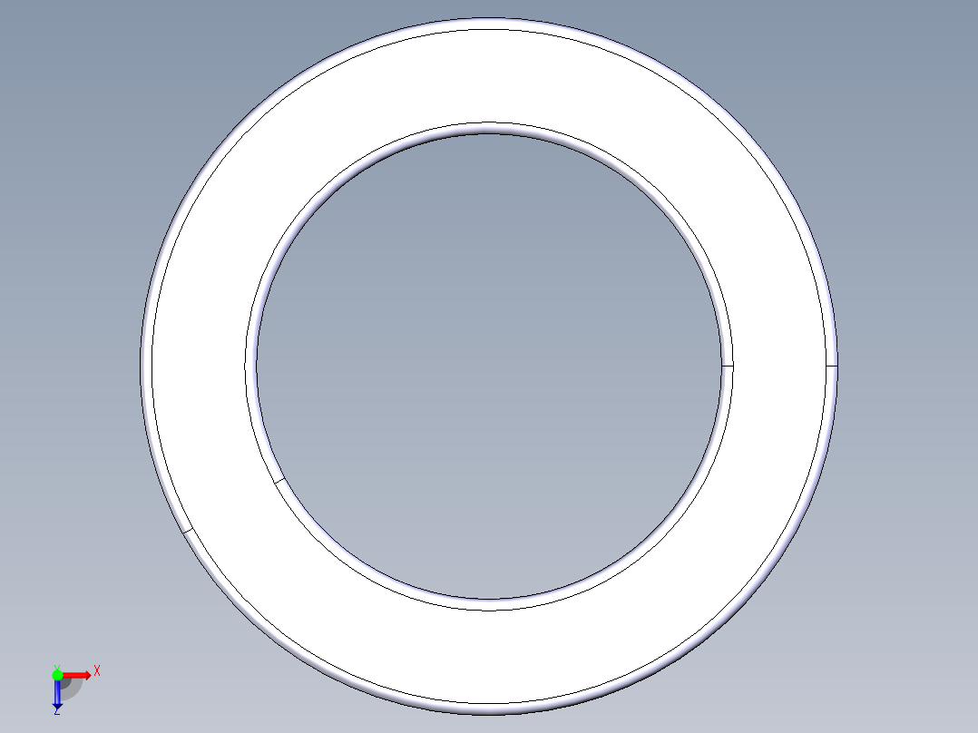 平面推力球轴承51108俯视图