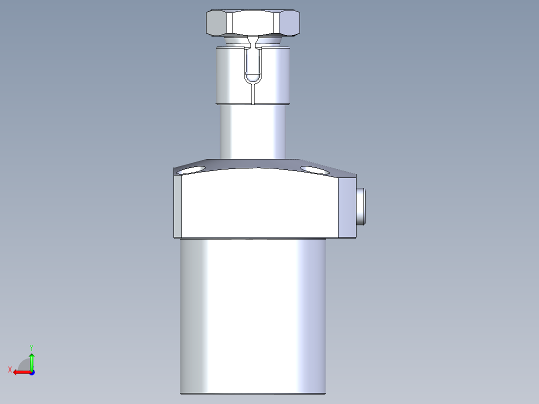 KOSMEKLHA0550-CL多系列多零件图纸模型后视图