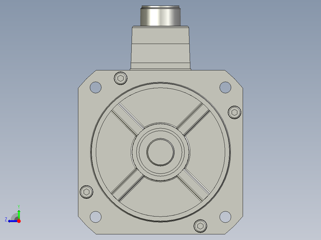 1000W MHME伺服马达右视图