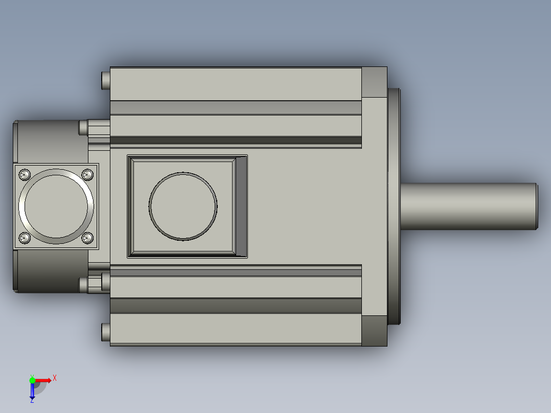 1000W MHME伺服马达俯视图
