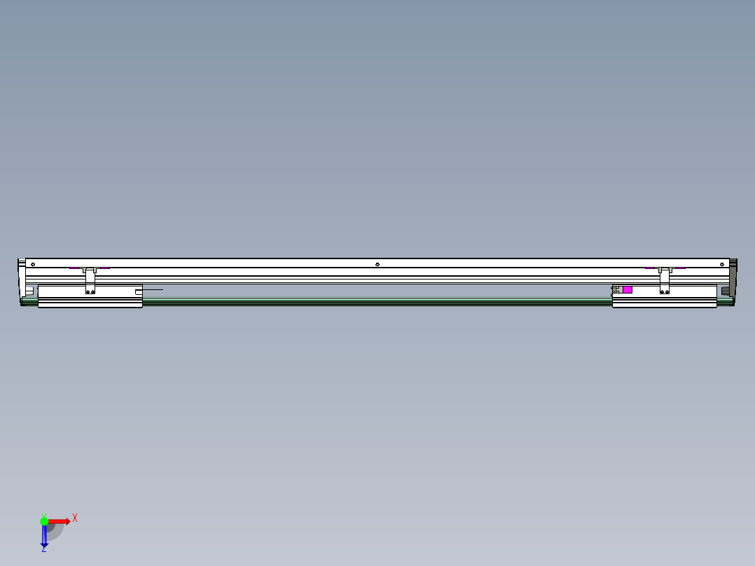 威洛博VL系列直线电机模组-2VL22H3-S900俯视图
