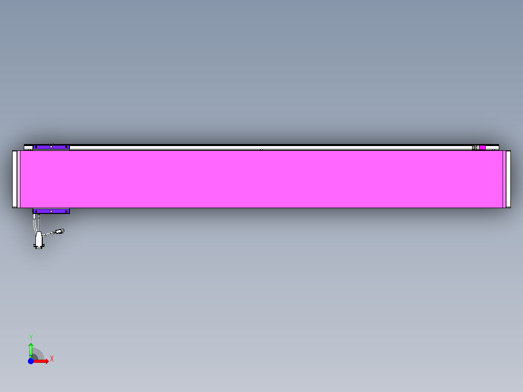 威洛博VL系列直线电机模组-VL17E1-S1250前视图