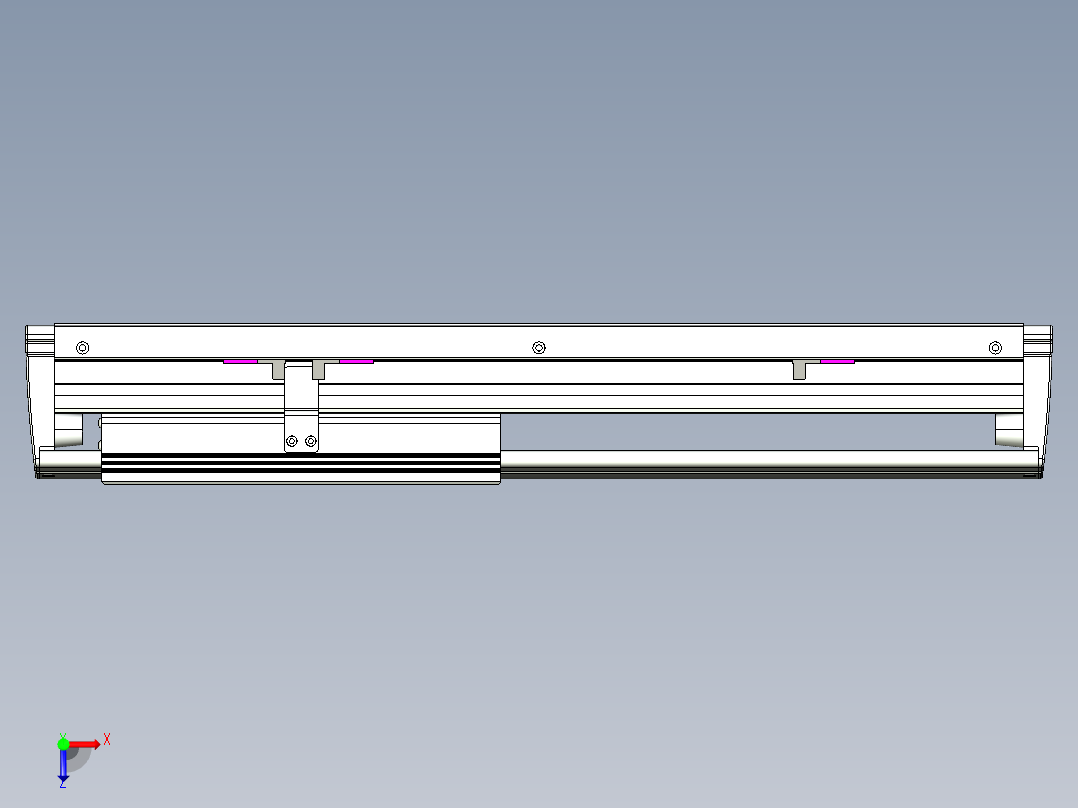 威洛博VL系列直线电机模组-VL14S3-S250俯视图