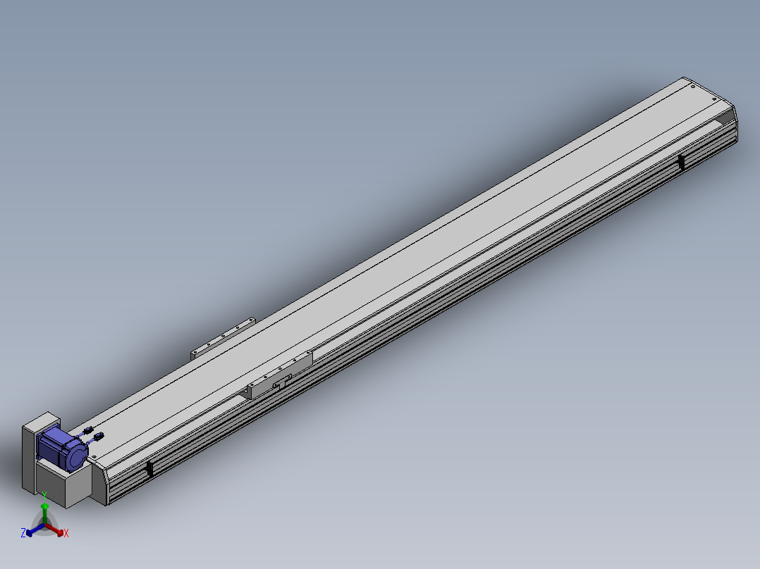 精密模组MT220-L150-2000-LU-M75-C4正等轴测图