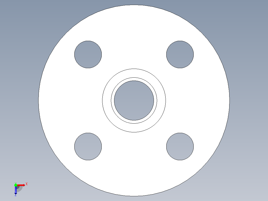 CPVC管件26-Sch80_Flange Vanstone_SOC_9854-005_0.5in俯视图