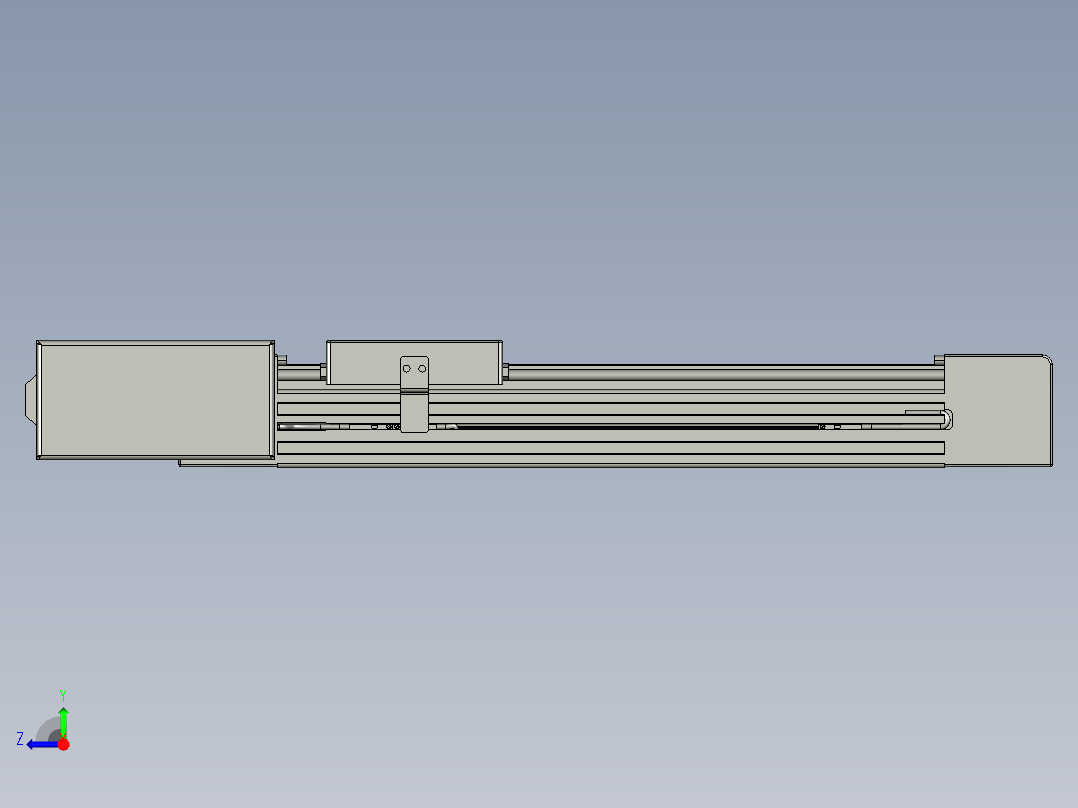 威洛博直线电机模组EB4-L40-S200-BL-57-MS3右视图
