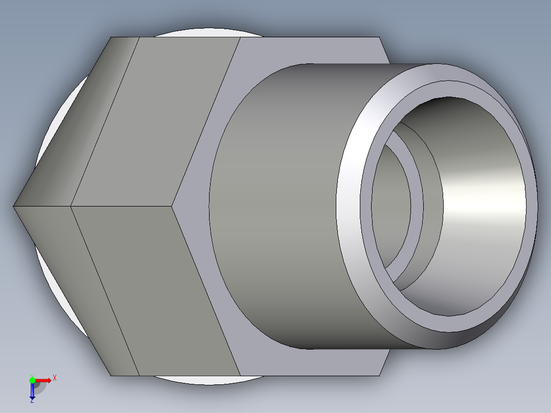 卡套式工业通用硬管接头EO_Adjustable_locknut_45_deg_elbow_VEE10LMOROMDCF俯视图