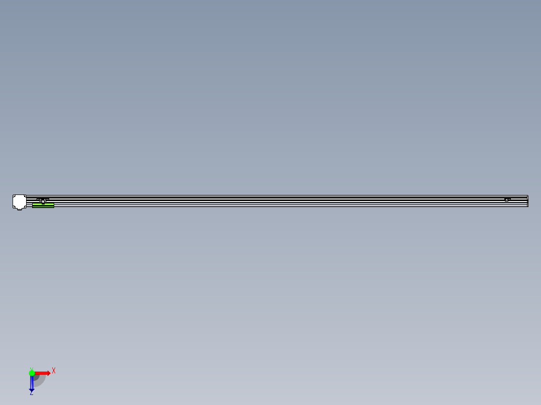 同步带滑台-半封闭B13-L90-S2950-R-Z86-D3俯视图