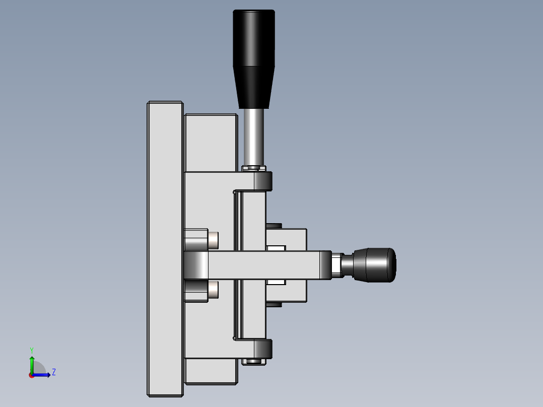 锁附定位治具左视图