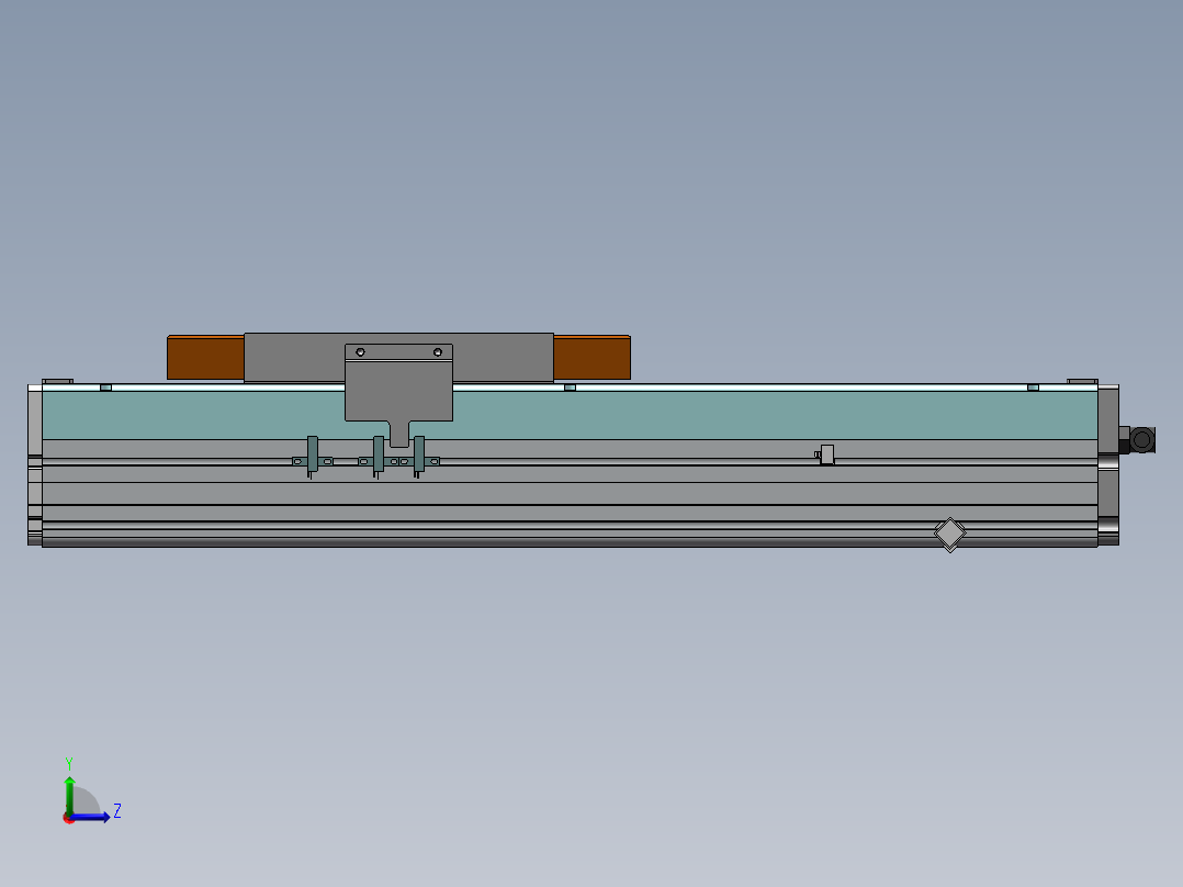 MCH丝杆全封闭MCH22-M-750WB左视图