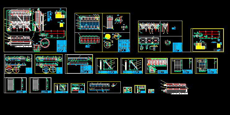 玻纤袋式除尘器全套图纸