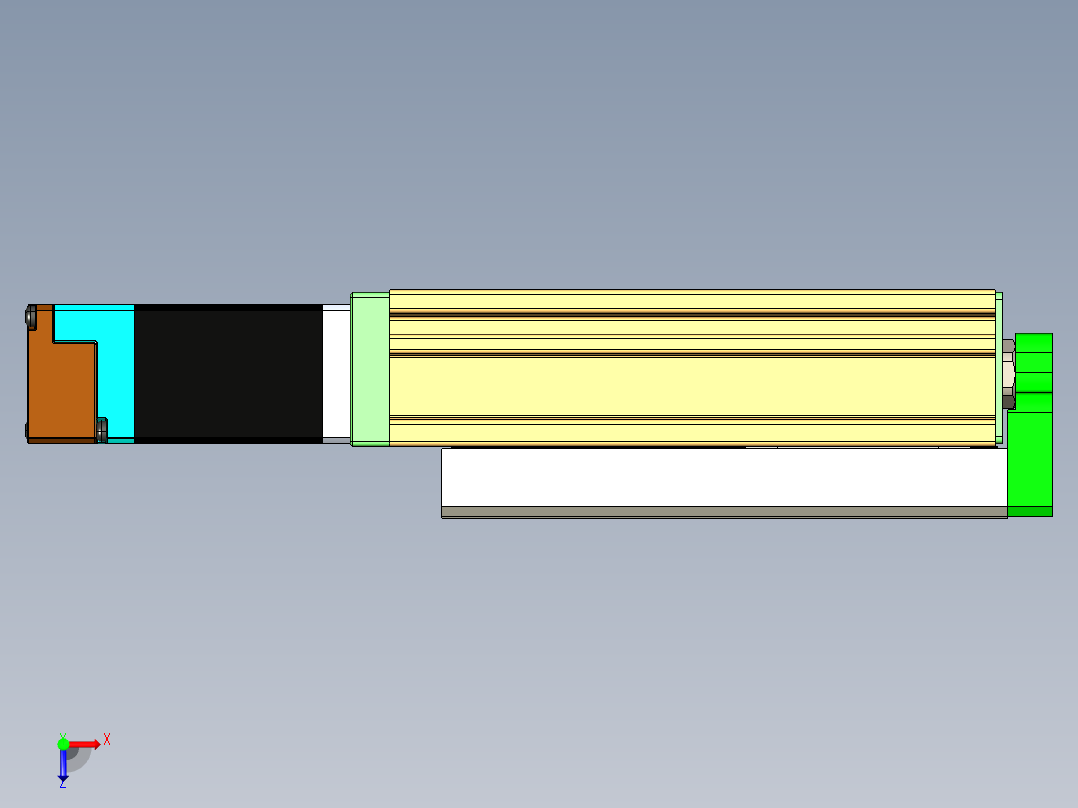 威洛博LES小滑台LES16-Lxx-S50-BC俯视图