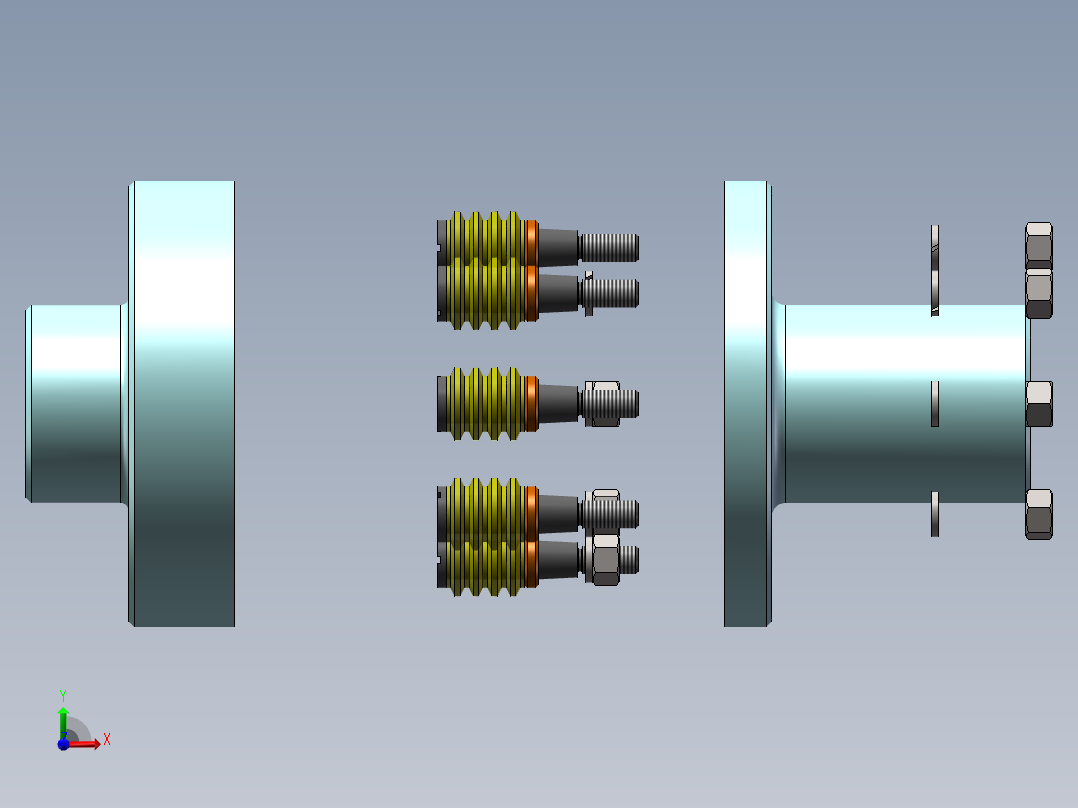 国标弹性套柱销联轴器所有规格(部分含制造图纸)197073===30前视图