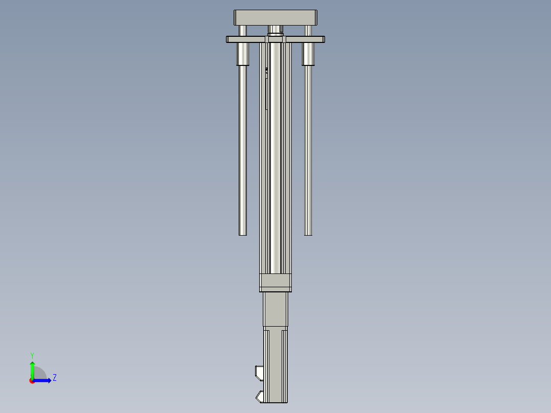 12VZ电动缸-VZ5D-S250-BC左视图
