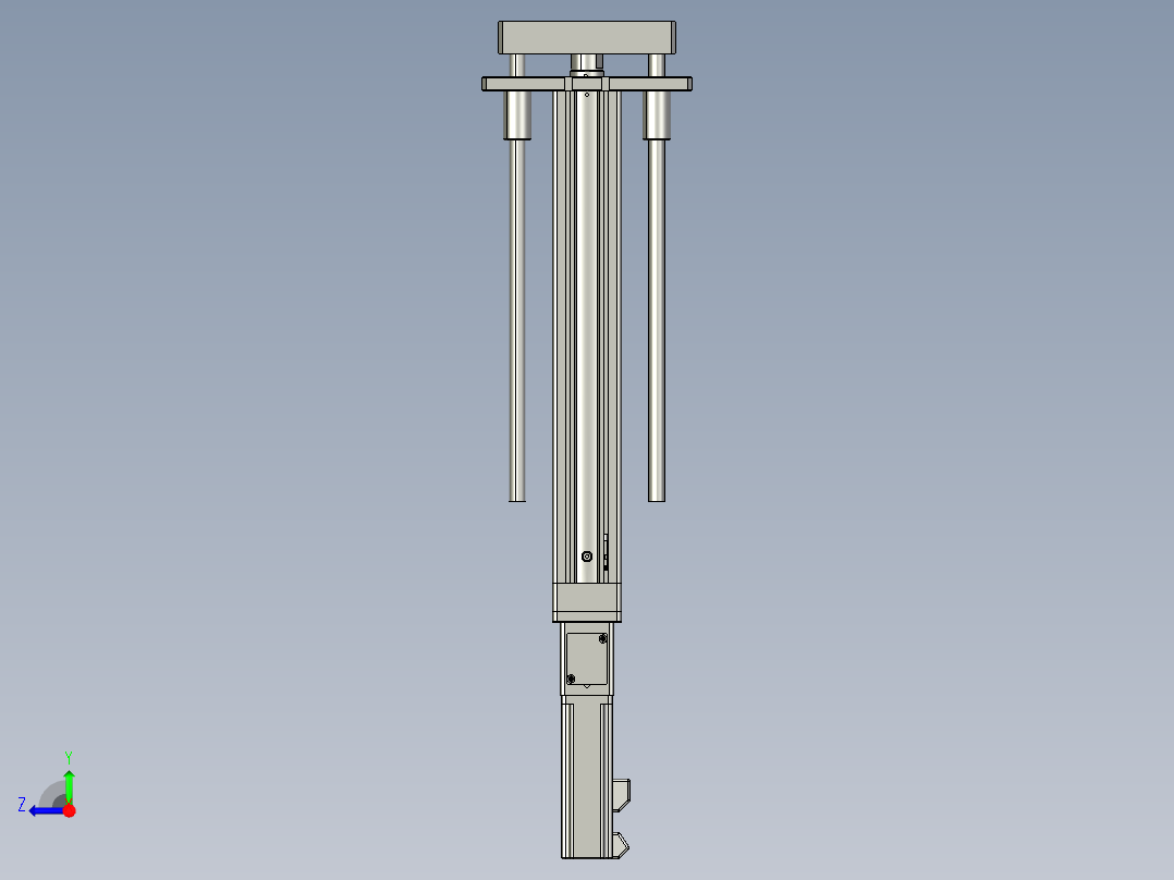 12VZ电动缸-VZ5D-S250-BC右视图