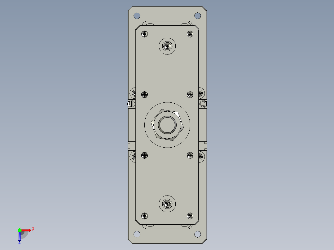 12VZ电动缸-VZ5D-S250-BC俯视图