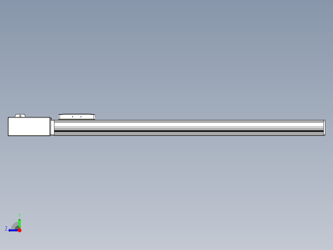 同步带全封闭直线模组TPA-HCB-105D-90-L750-MR-Y-P20-N3右视图