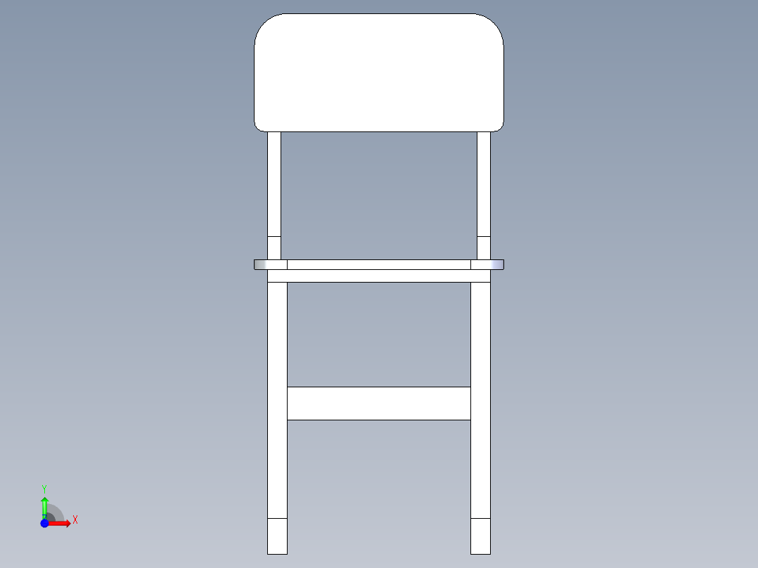 学生椅子前视图