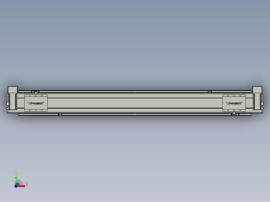 威洛博双电机滑台-VBC14S2-L50-S1200-BU-P40-C6前视图
