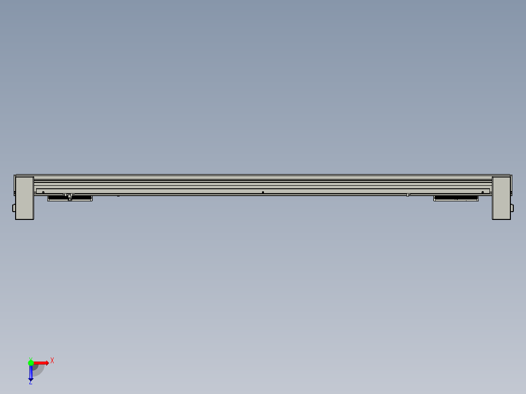 威洛博双电机滑台-VBC14S2-L50-S1200-BU-P40-C6俯视图