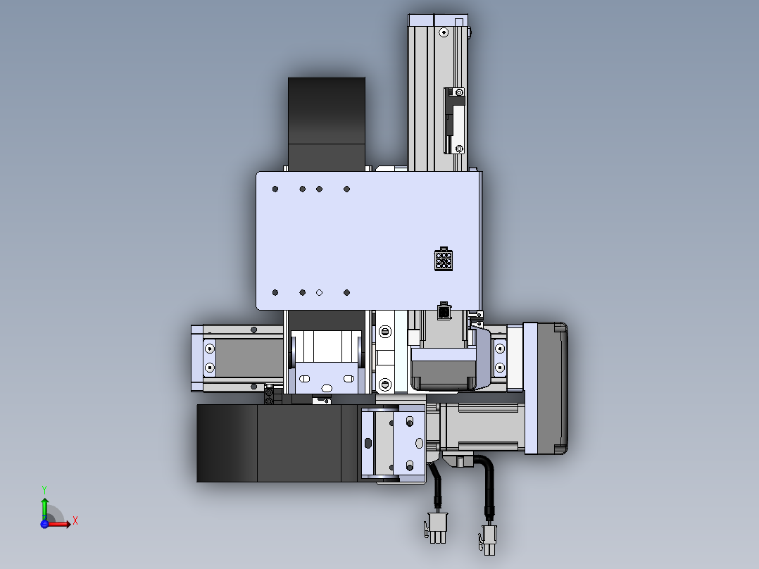 内嵌直交机械手XYG系列XYG220-A4前视图
