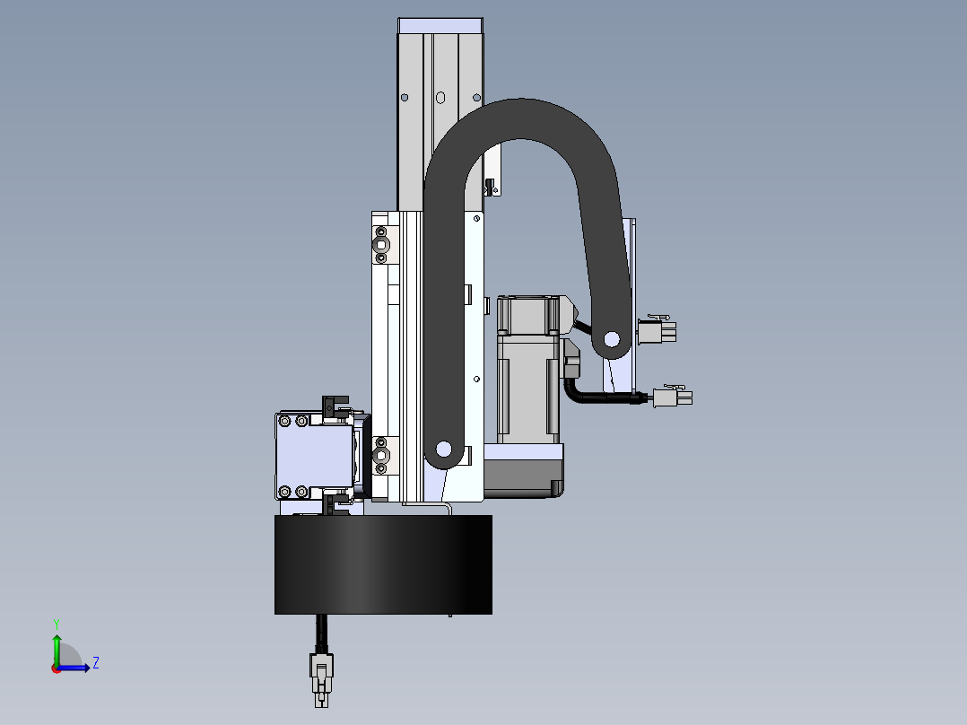 内嵌直交机械手XYG系列XYG220-A4左视图