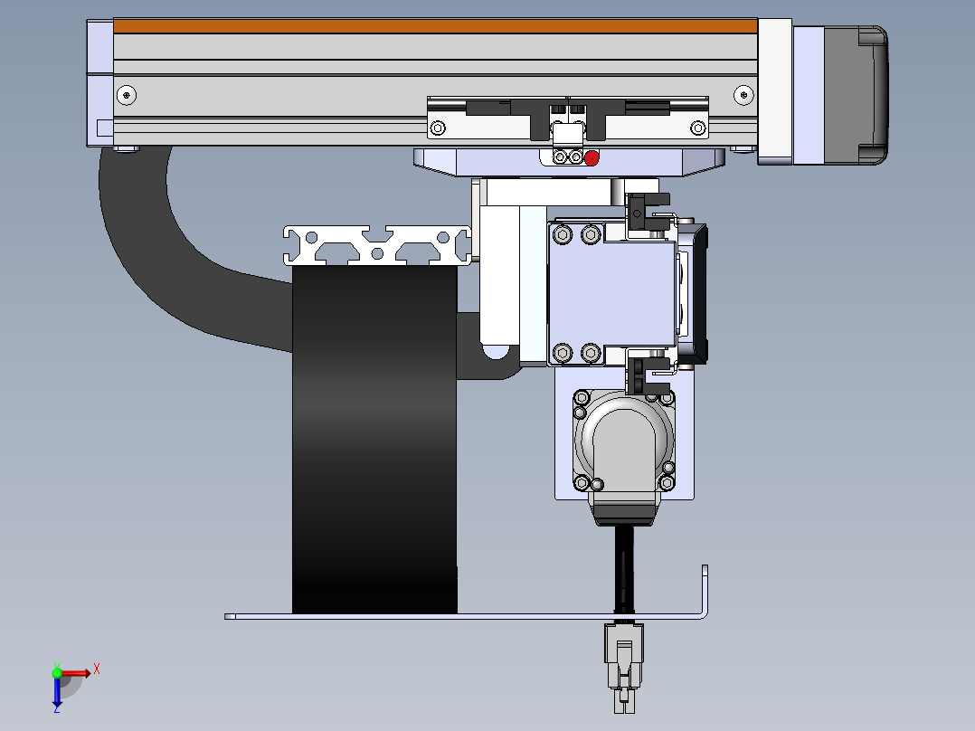 内嵌直交机械手XYG系列XYG220-A4俯视图
