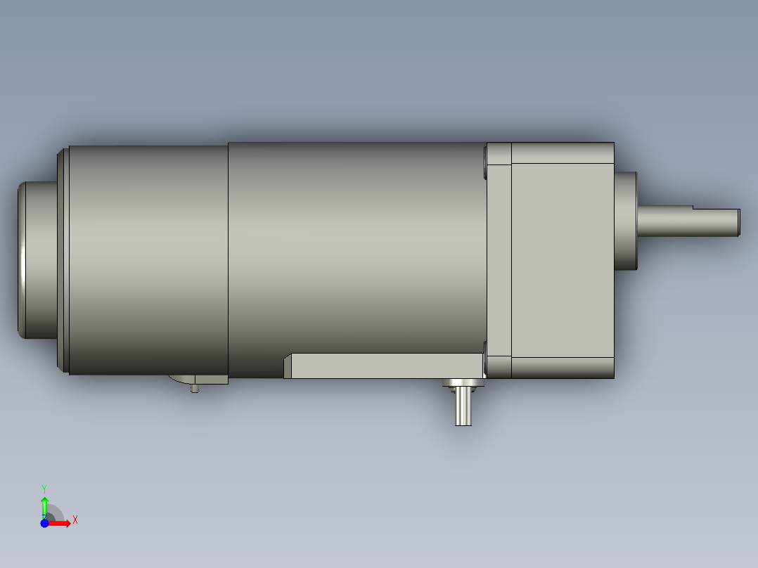 M6RX6GBV4L+MX6G3BA微型齿轮调速马达前视图