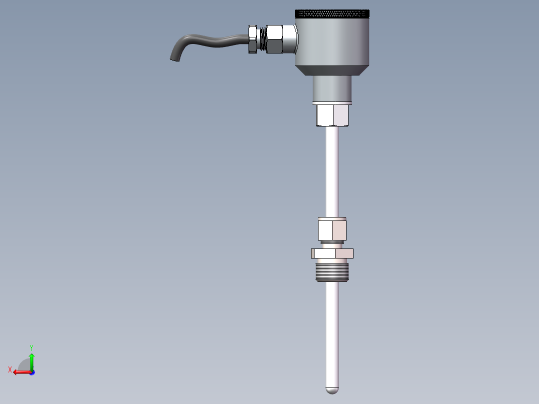 热电偶温度传感器后视图