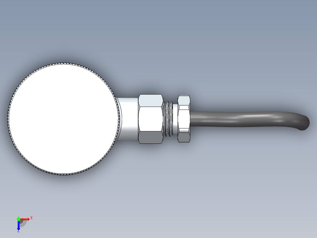 热电偶温度传感器俯视图