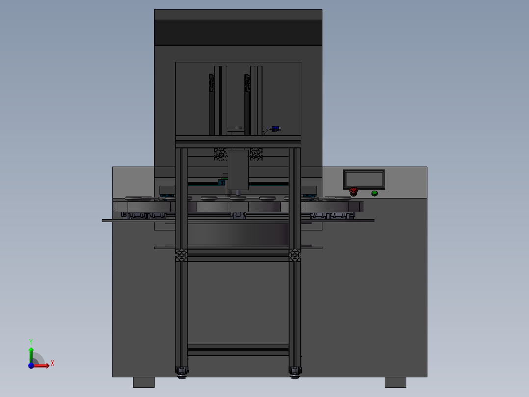激光剪水口-分度盘方案前视图